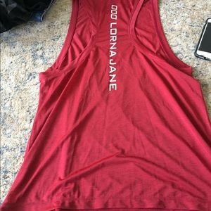 Lorna Jane red athletic tank